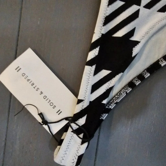 Solid & Striped Women's Black Gingham The Eva Bikini Bottom Size XL - Picture 6 of 12